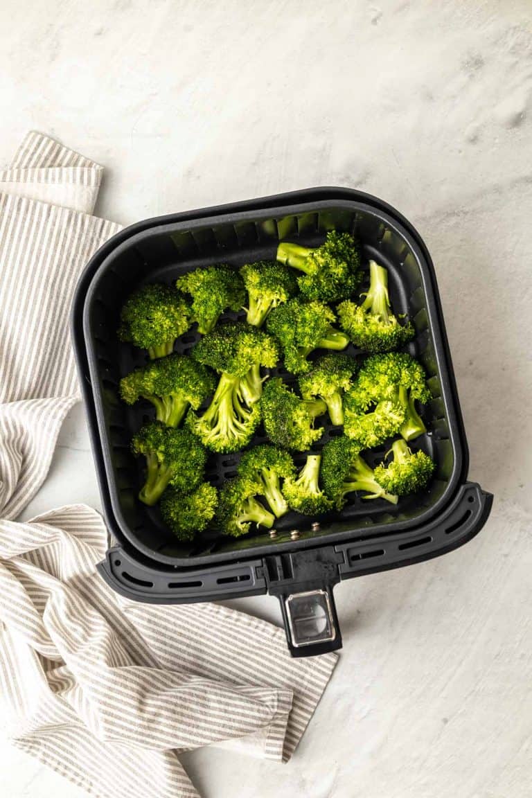 Air Fryer Broccoli Parmesan - From My Pantry