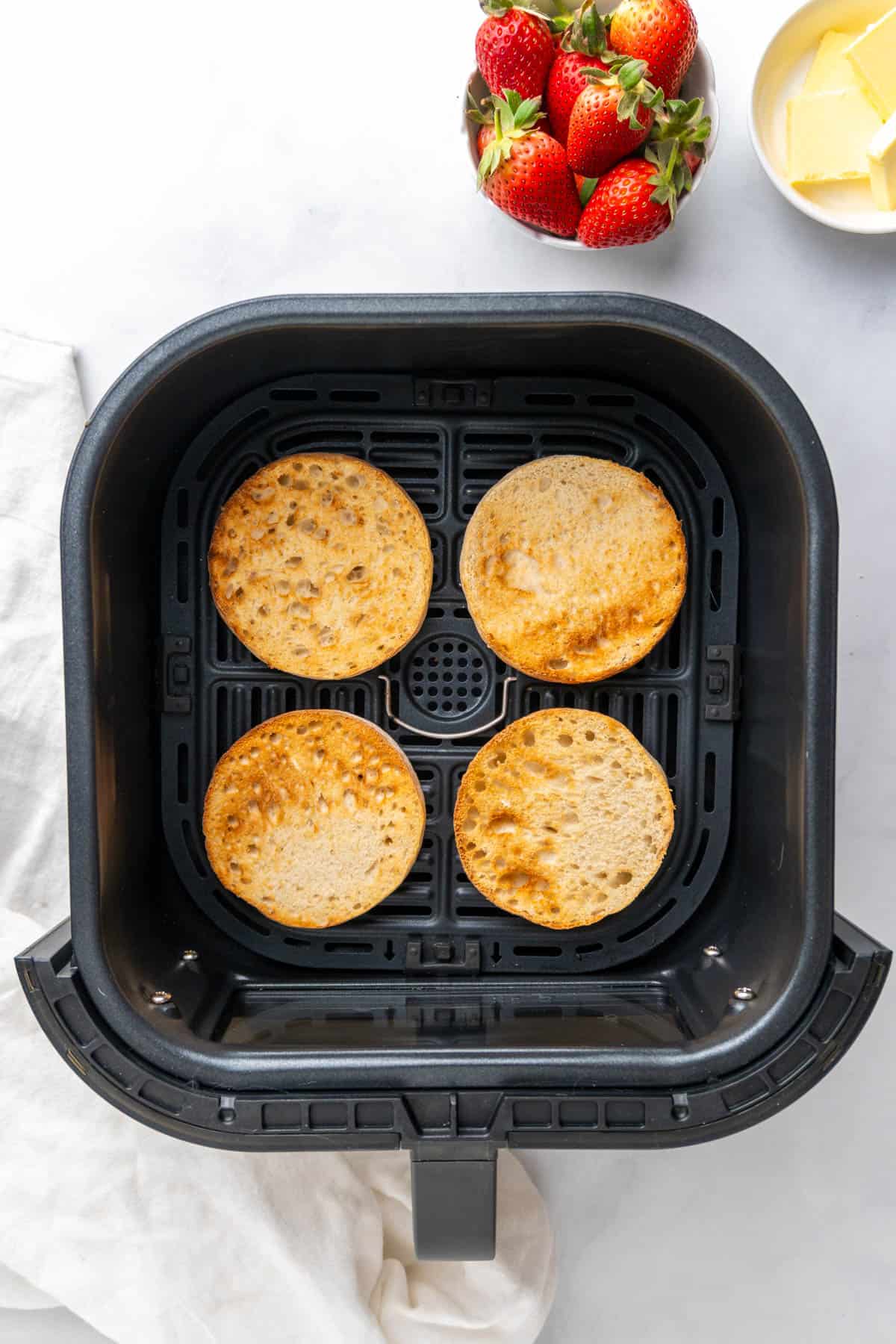 Air Fryer English Muffins - The Frizzled Leek